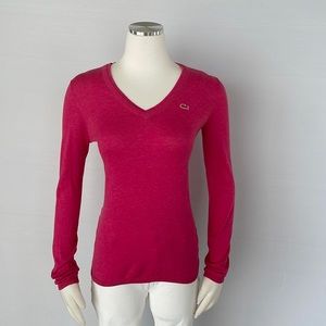 Lacoste Pink Knit Sweater Size 36